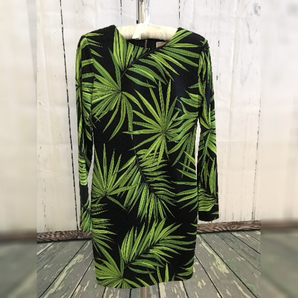 MICHAEL KORS TROPICAL PALM DRESS